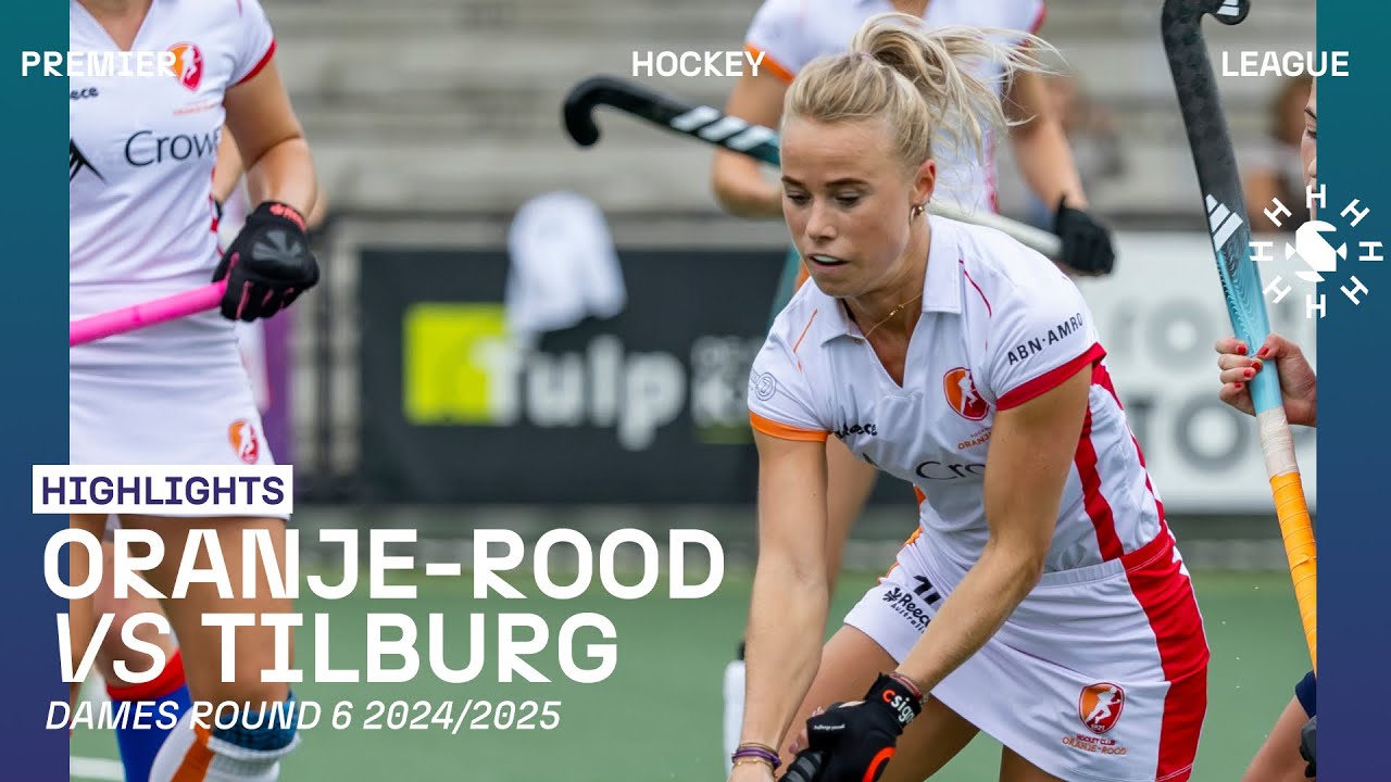 Oranje-Rood - Tilburg 🏑 Tulp Hoofdklasse Dames ‘24/’25 RONDE 6 | Samenvatting