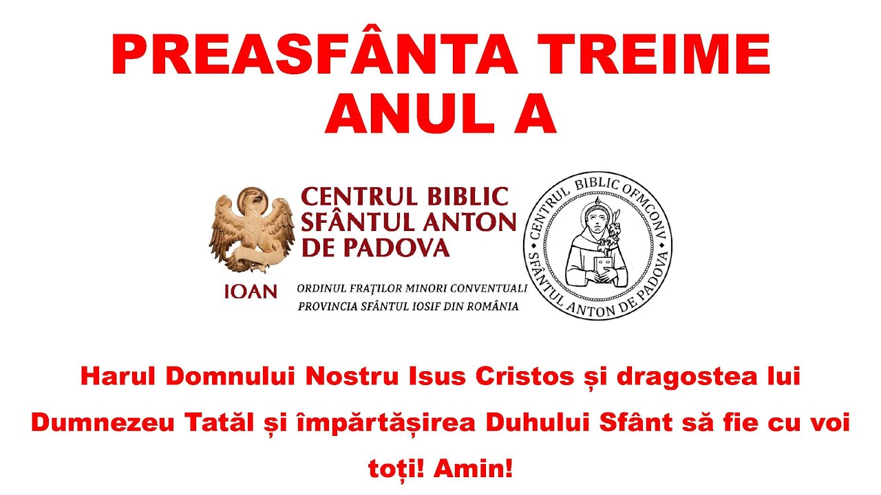 Preasfânta Treime, Anul liturgic A