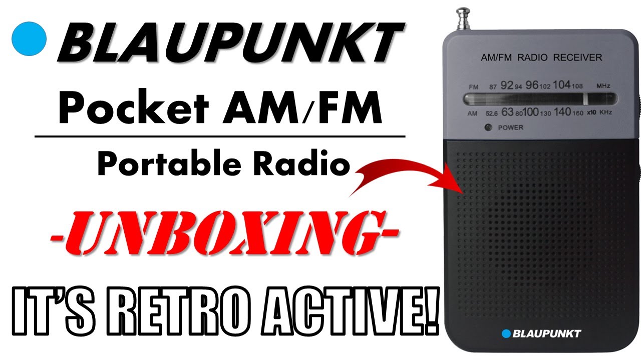 WE ARE ON THE RADIO! | BLAUPUNKT Portable Pocket FM/AM RADIO (PR3BK) Unboxing