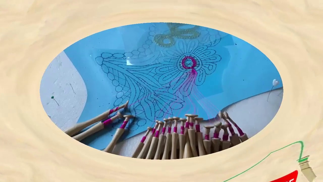 Bolillos: Abanico floral - Parte 3 Circulo y pétalo 🌺