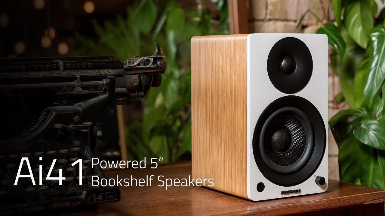 Fluance Ai41 Powered 5&rdquo; Stereo Bookshelf Speakers for Turntable, TV, PC & Bluetooth 5