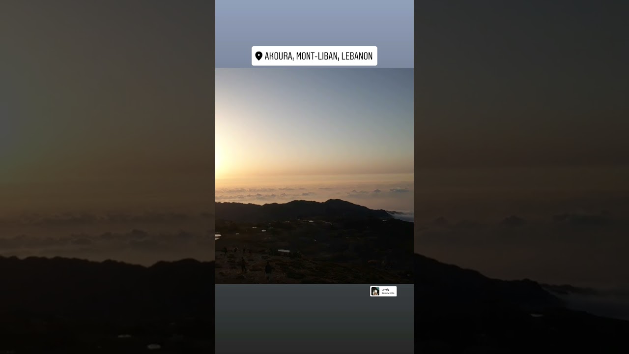Akoura Lakes, Mont-Liban, Lebanon # Beautiful view # Heaven # Sunset # Short-Video # Part-2