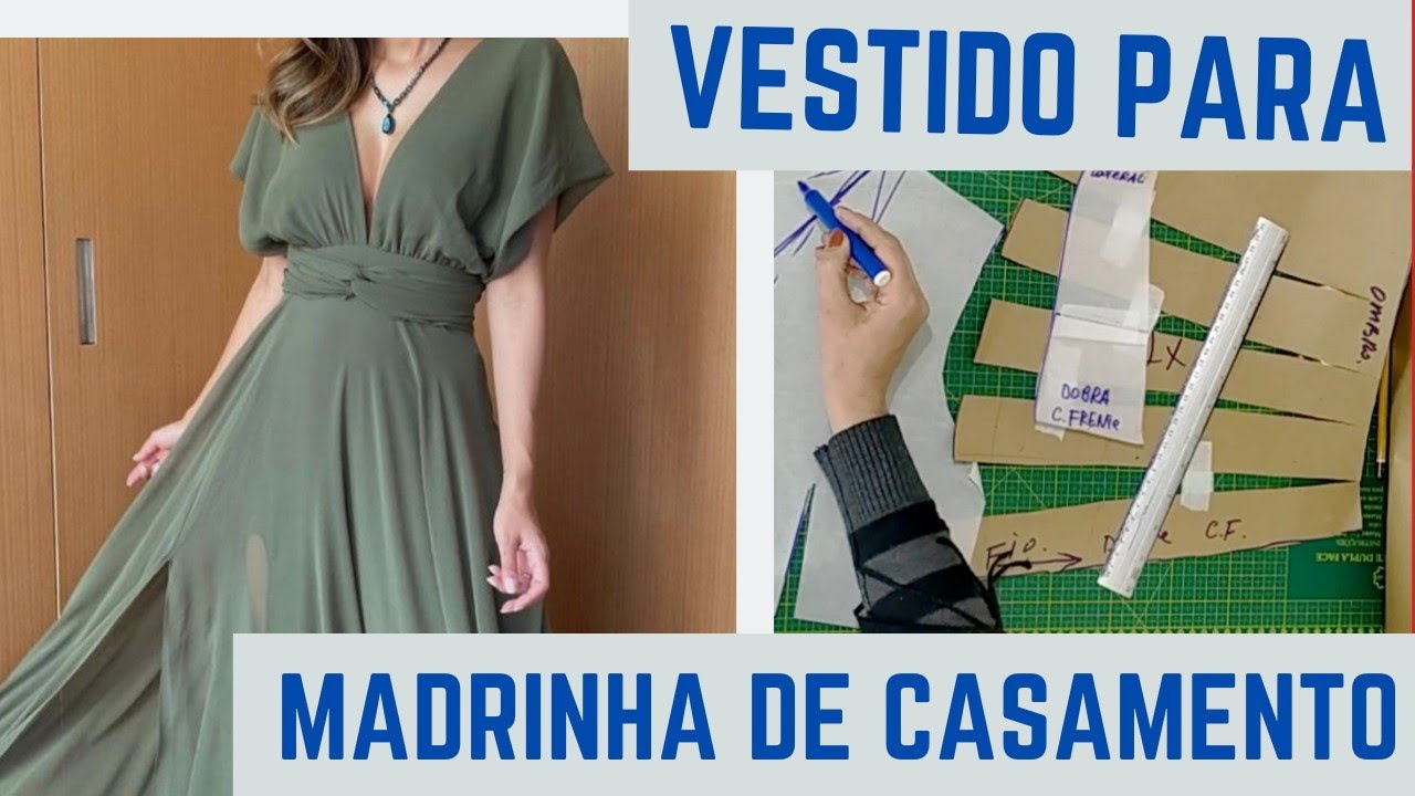 MODELAGEM VESTIDO PARA MADRINHA DE CASAMENTO