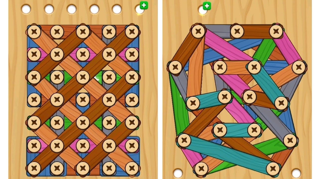 Wood Screw Puzzle Level 60 and 61