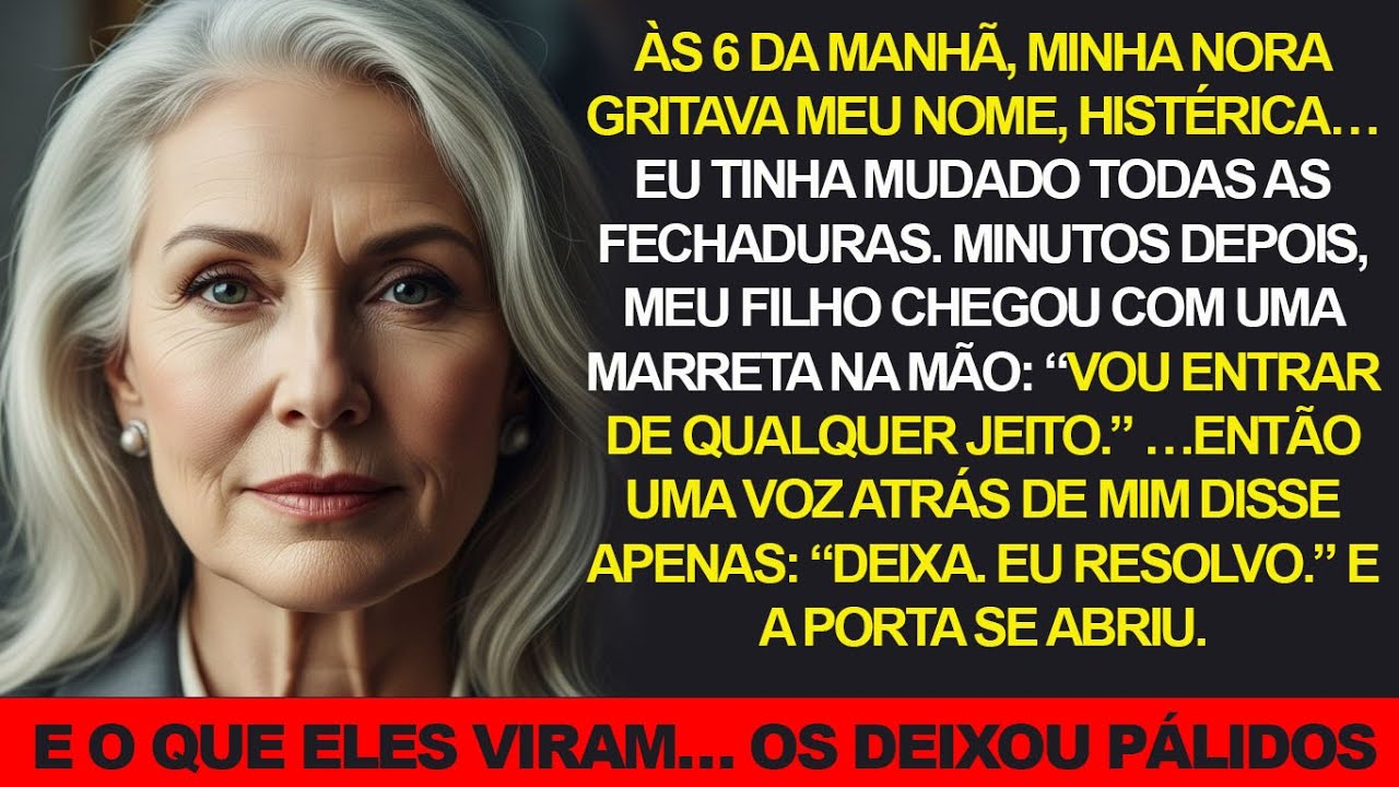 Meu filho e minha nora iam arrombar minha porta com uma marreta... mas quando abri, ficaram pálidos