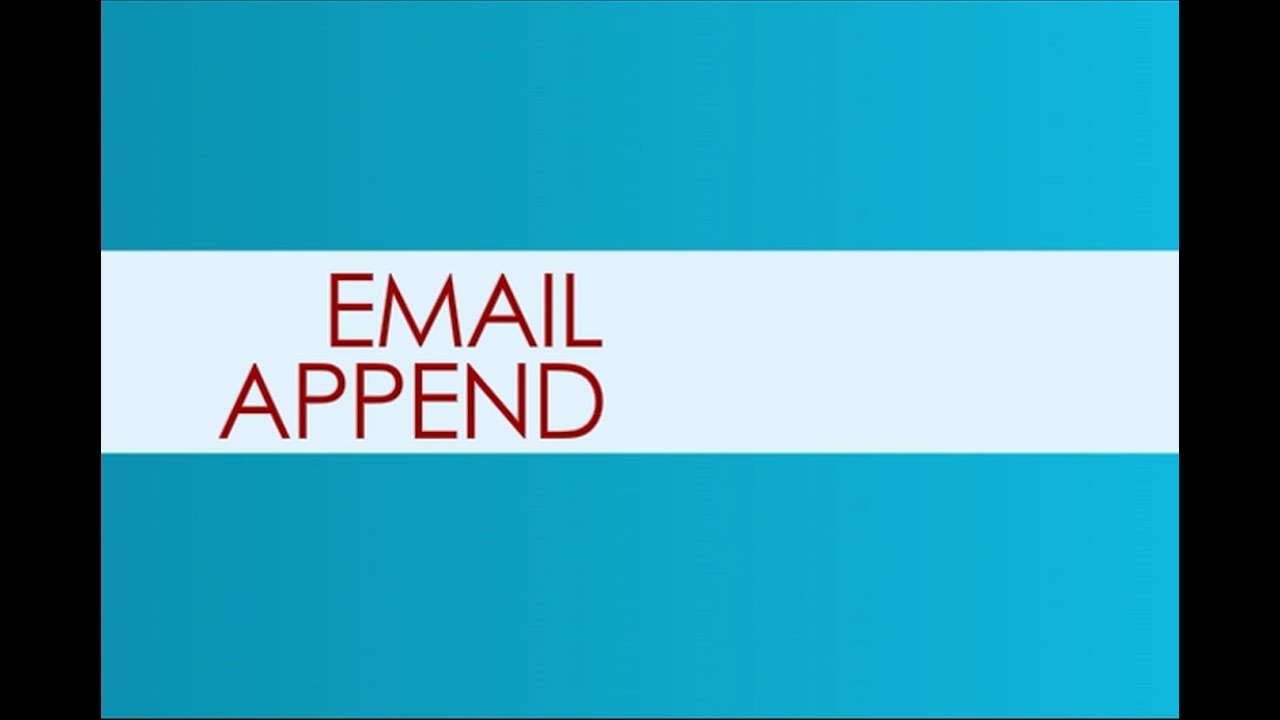 Email Append Services