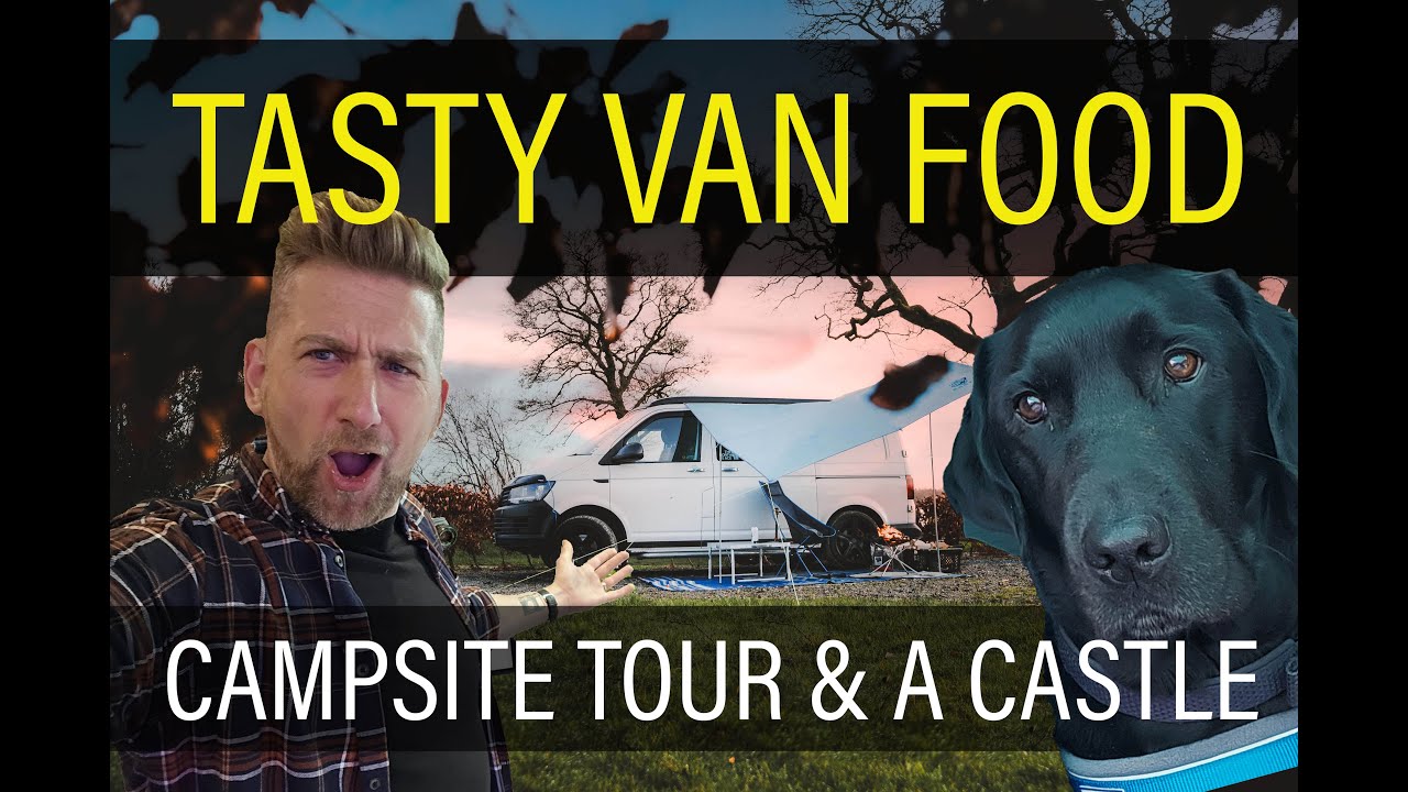 RAINY CAMP in Lancashire at Calder Farm - Campsite Tour & Skipton Castle