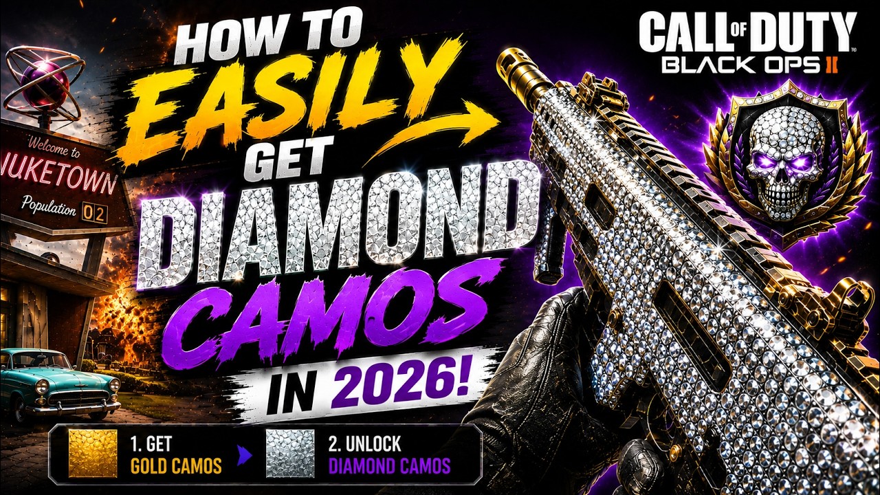 How to EASILY get DIAMOND CAMOS on Black Ops 2 in 2026!
