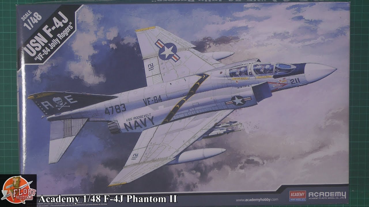 Обзор F-4J Phantom II в масштабе 1/48 от Academy