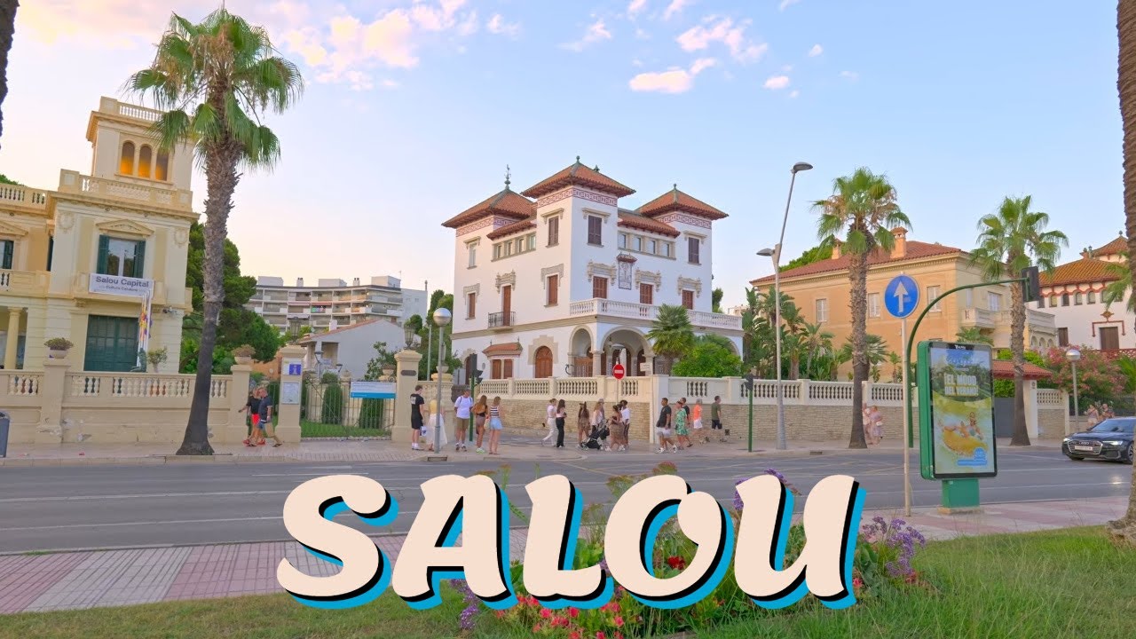 Summer Salou Beach Walk 4K 🇪🇸 | Relaxing Coastal Tour