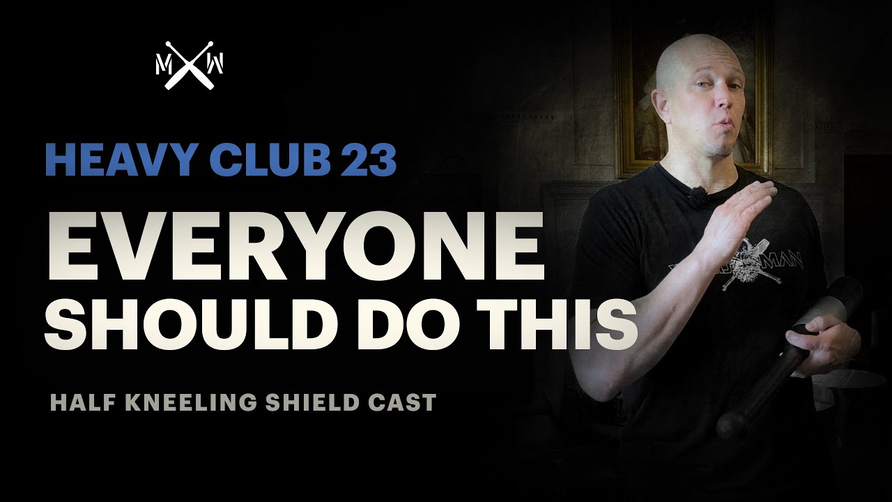 Stop 3 Sets of 10 Train To Improve Your Athletic Potential - Heavy club 23 Half Kneeling Shield Cast