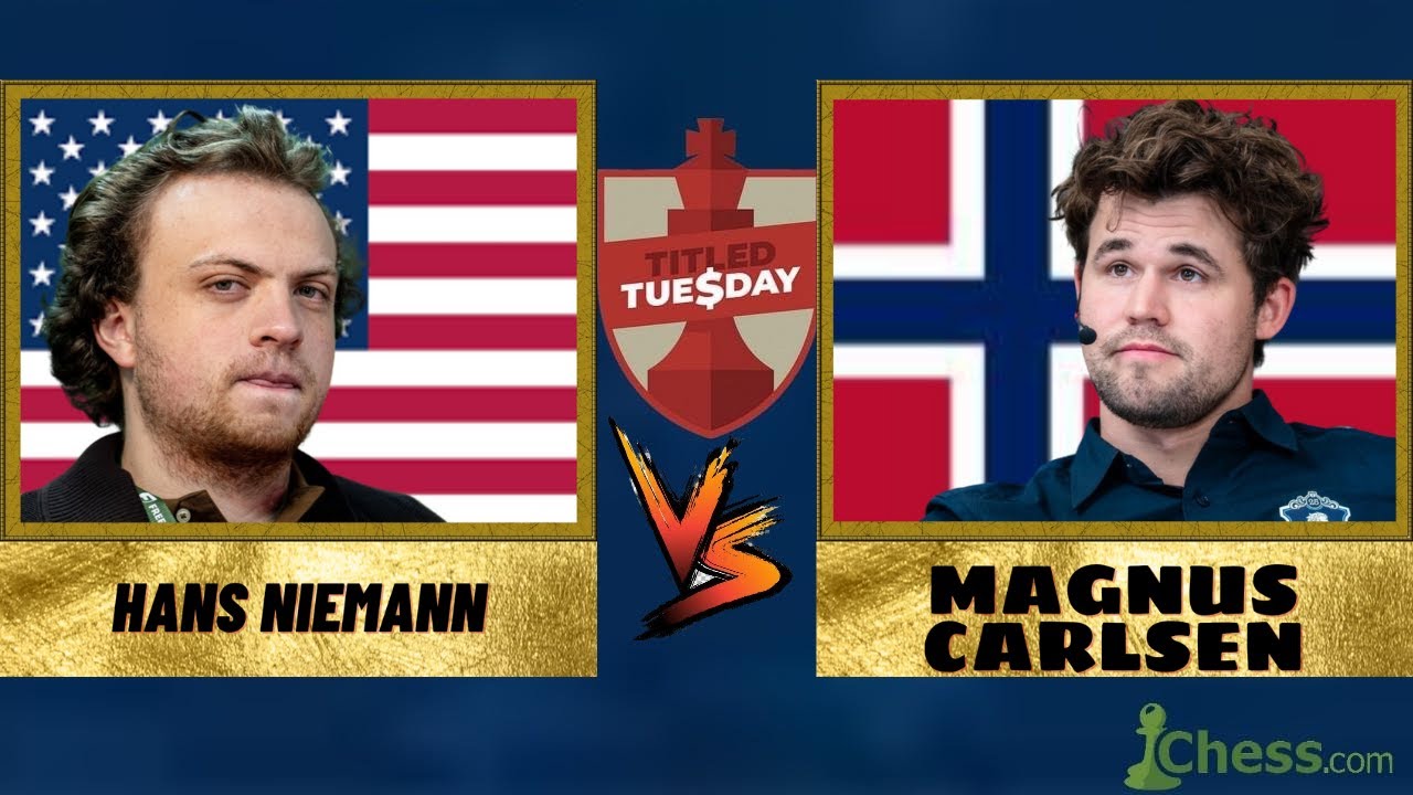 Hans Niemann vs Magnus Carlsen | Live chess, chess.com