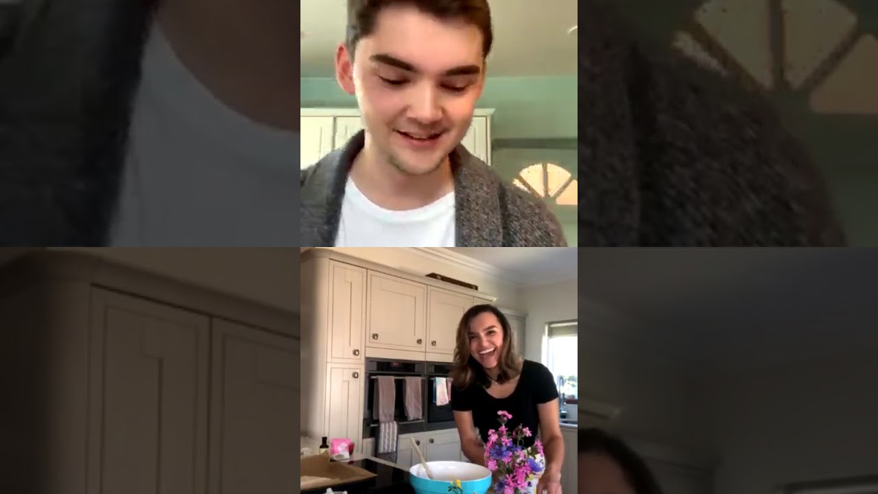 Samantha Barks and Henry Bird (GBBO) instagram live