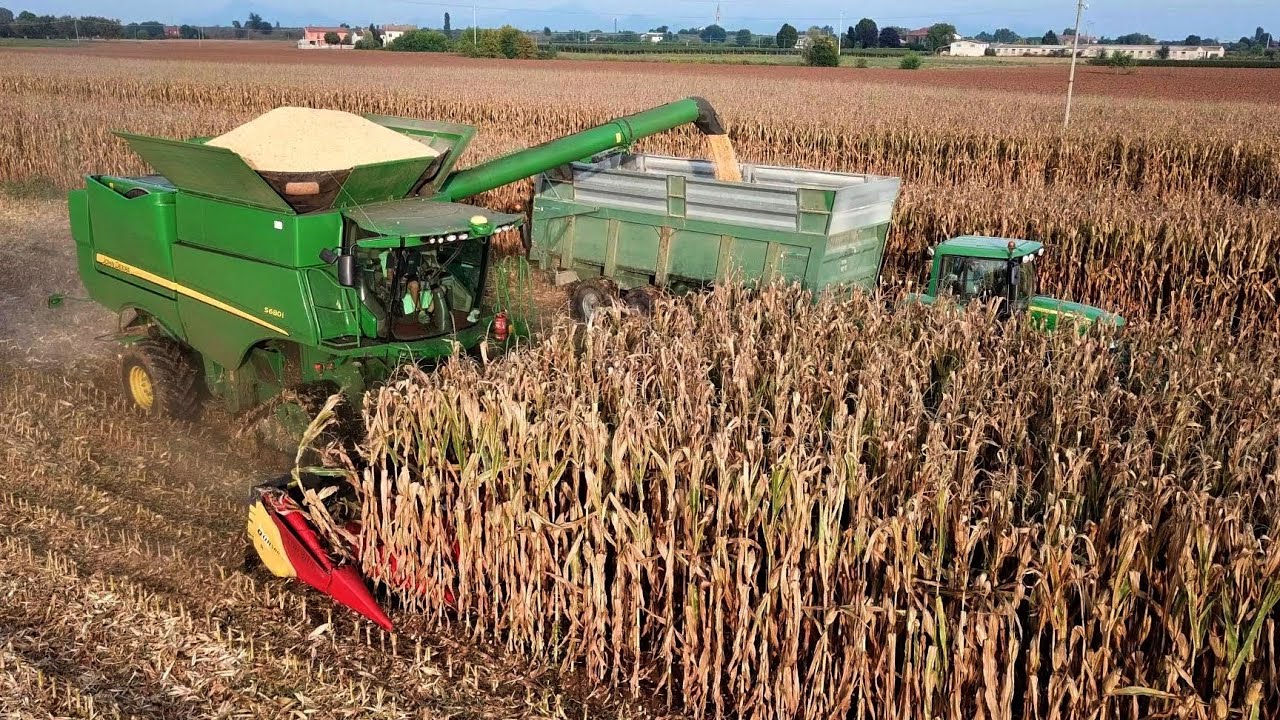 John Deere S680i | Trebbiatura mais 2021