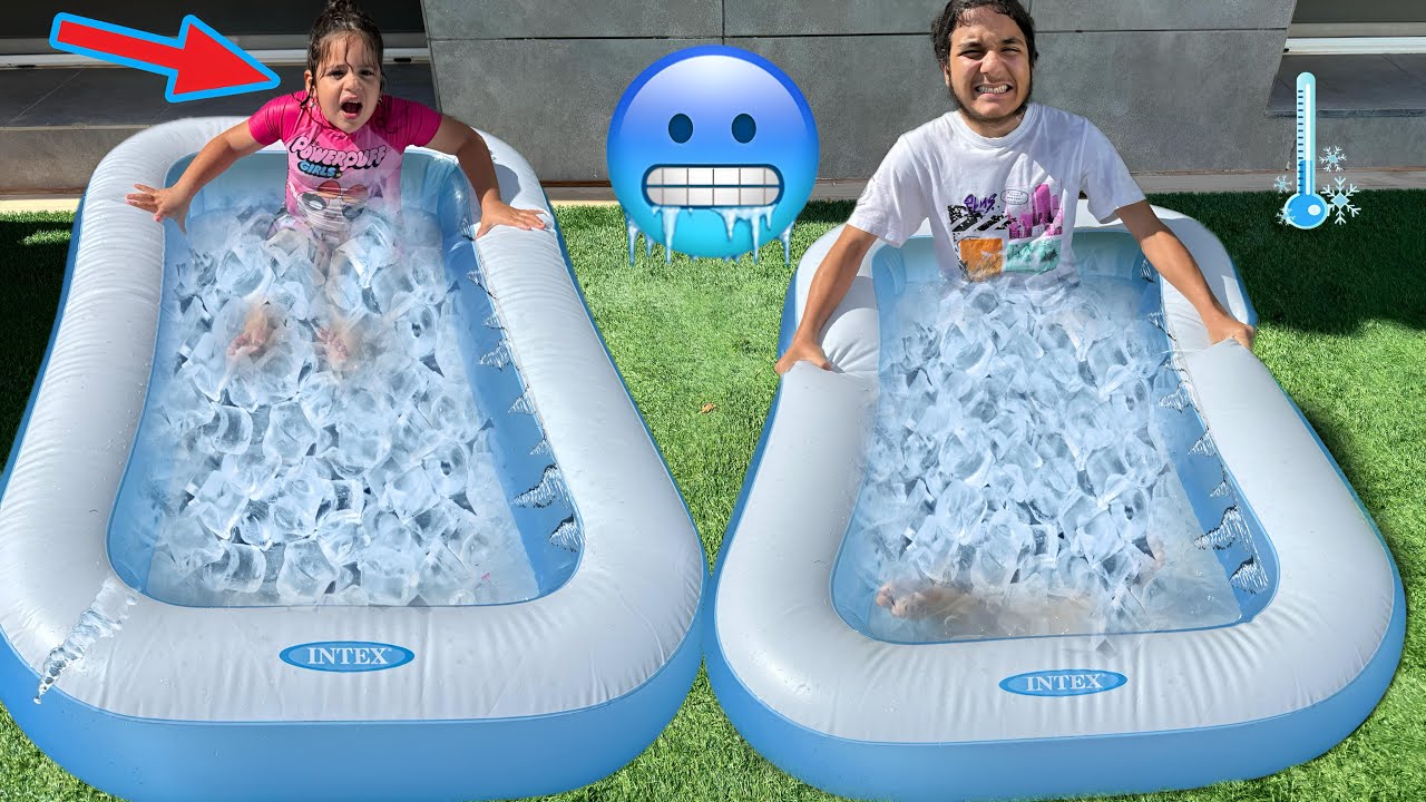 Le dernier à sortir de la piscine glacée, il gagne 10 000 €￼🥳🤩