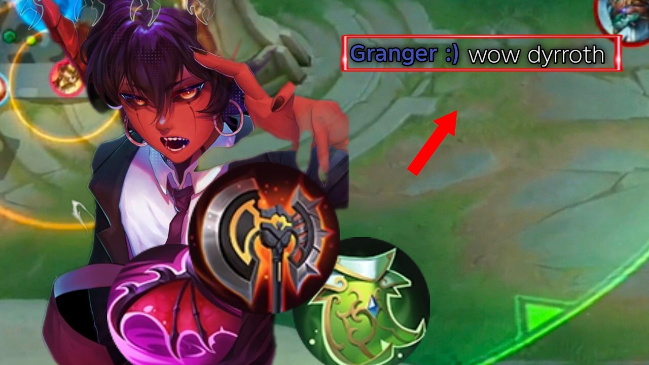 BROKEN BUILD INSANE CLUTCH 🤯 ENEMY SHOCKED FROM DYRROTH LIFESTEAL !!