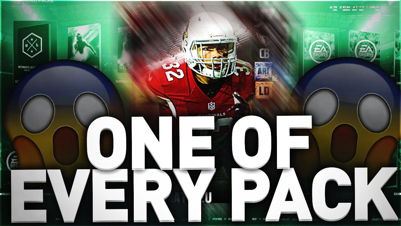 ONE OF EVERY PACK IN THE GAME SQUAD BUILDER! MADDEN 17 ULTIMATE THEMED TEAMS!