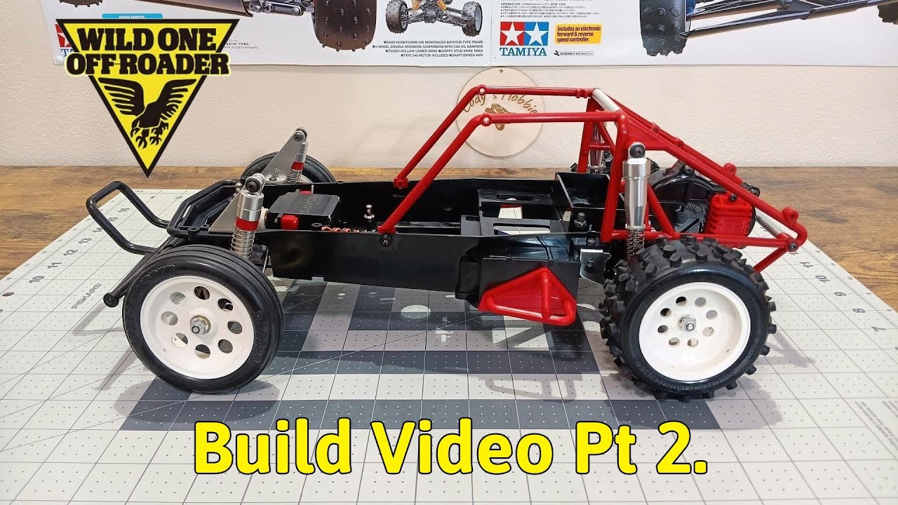 Tamiya Wild One Buggy Build, Chassis Complete