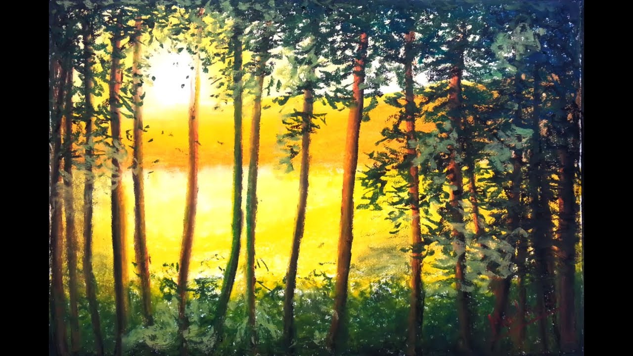 Sunshine - Oil Pastel Painting Lesson