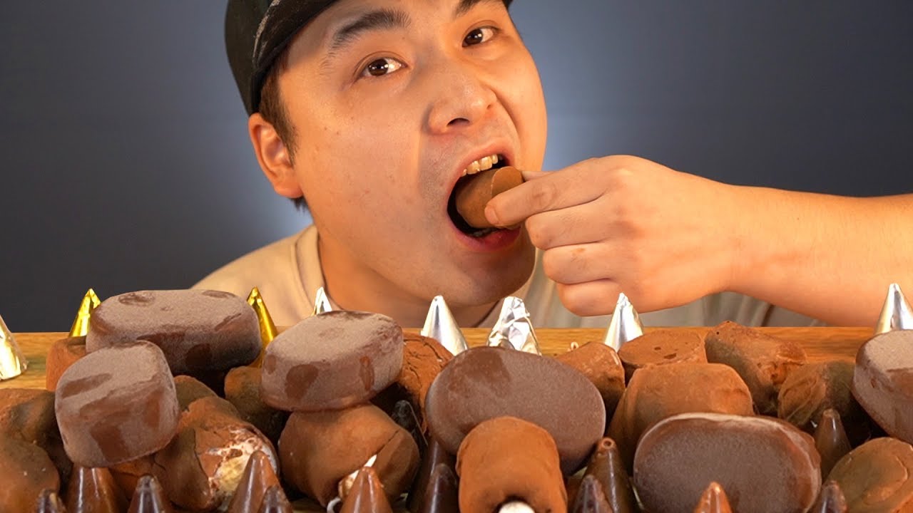 폭탄초콜릿, 초코 마시멜로우, 티코아이스크림 먹방~!! 리얼사운드 social eating Mukbang(Eating Show)