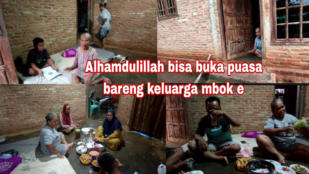 Akhirnya buka puasa bareng dirumah mbok e 