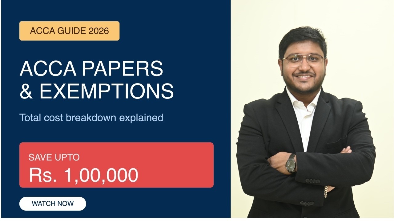 ACCA Exemptions & Fees Explained | Total Cost Breakdown + Rs. 1 Lac Discount Trick! 🔥 | BB Virtuals