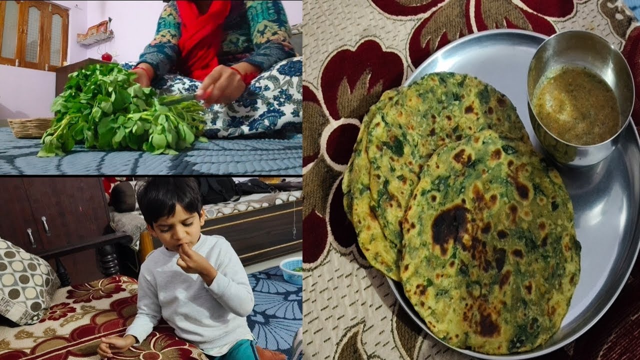 !! Thand aur methi k parathe kya bat hai 👌...