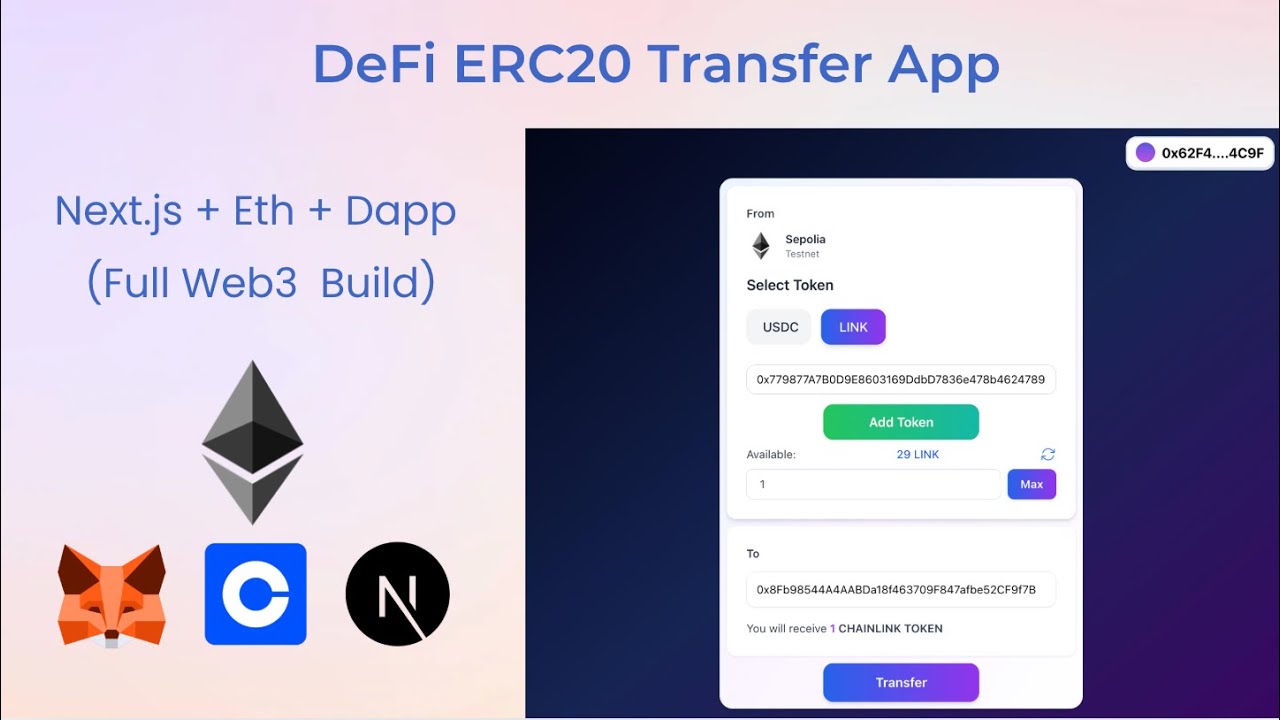 Build a DeFi ERC20 Transfer App on Eth | Wagmi + ConnectKit + Next.js  (Full Web3 Dapp Build)