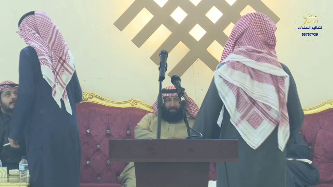 محمد السناني و محمد الشاطري و فالح الغنامي و فلاح القرقاح موال حفل الشيباني 2019/12/21