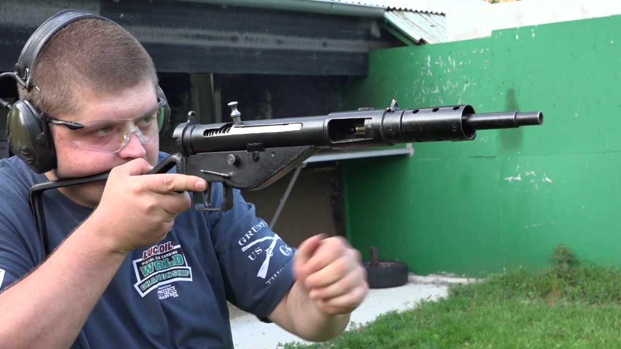 Shooting the STEN Mk. II submachine gun - G's HD Gun Show