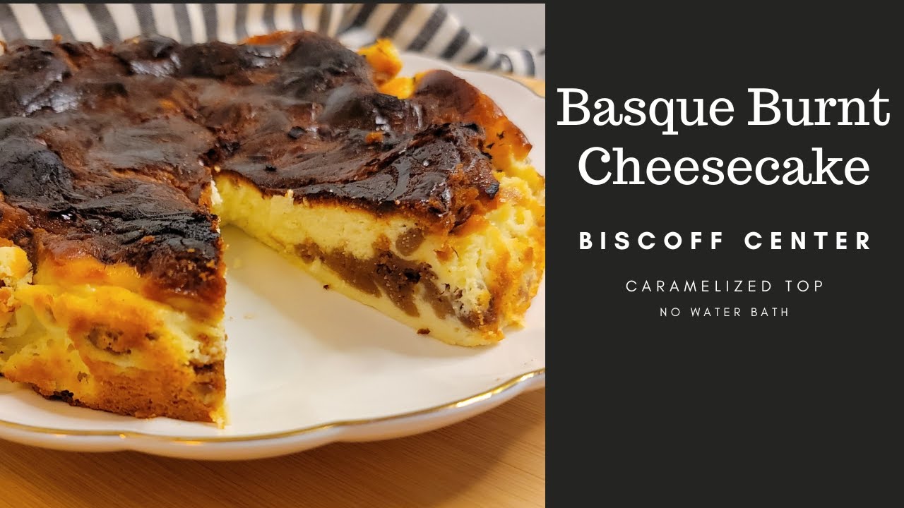 Basque Burnt Cheesecake with Biscoff | Creamy, Balanced Sweetness