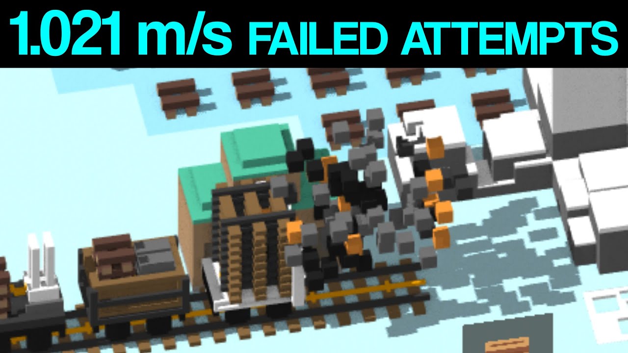 Unrailed at 1.021 m/s FAILS