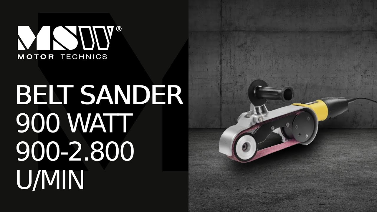 Belt Sander MSW Motor Technics POL900S | Product presentation
