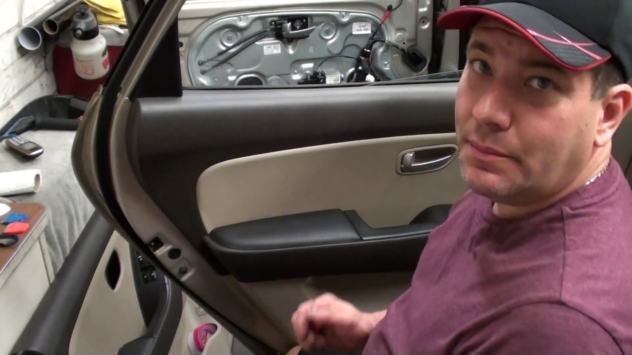 How to remove front and rear door panels on a 2008 Hyundai Elantra