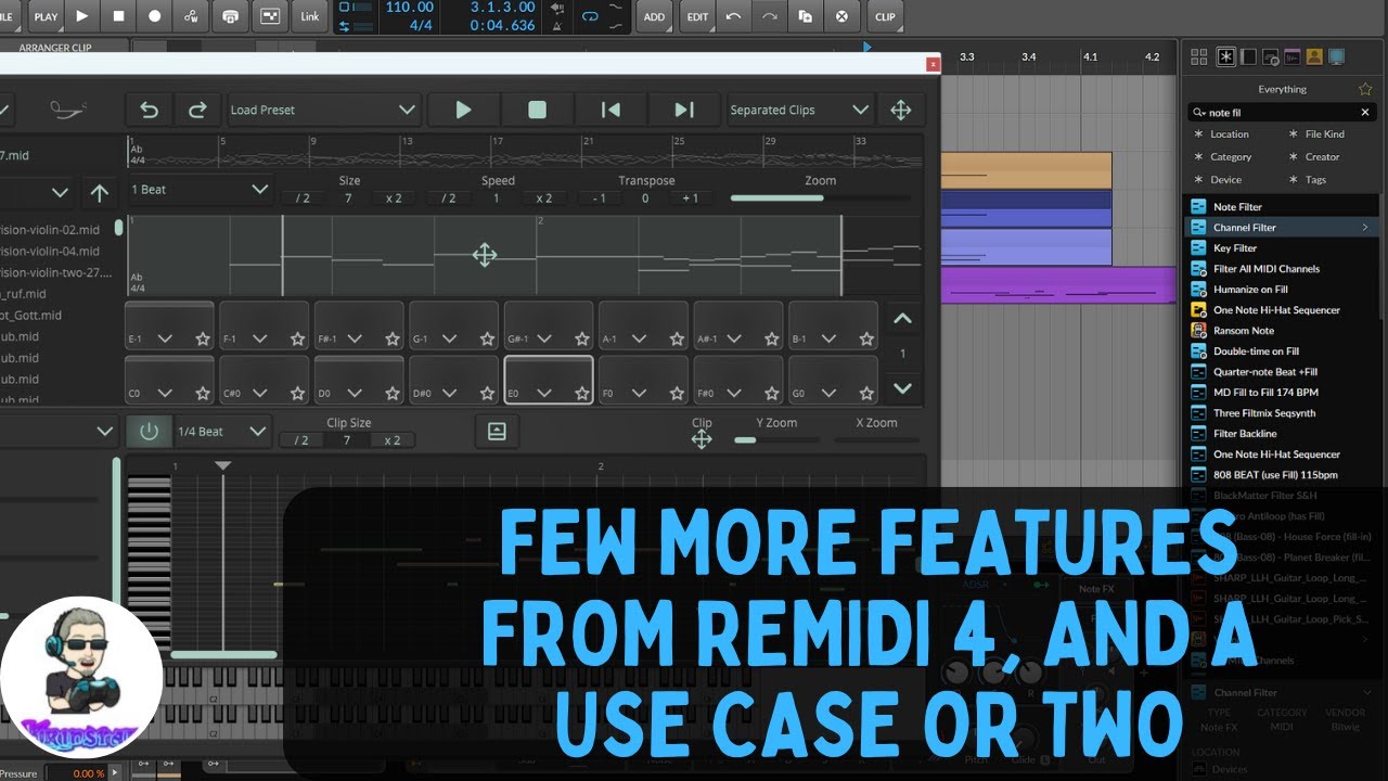 Moar reMidi 4 things, stuff I forgot, and a use case.