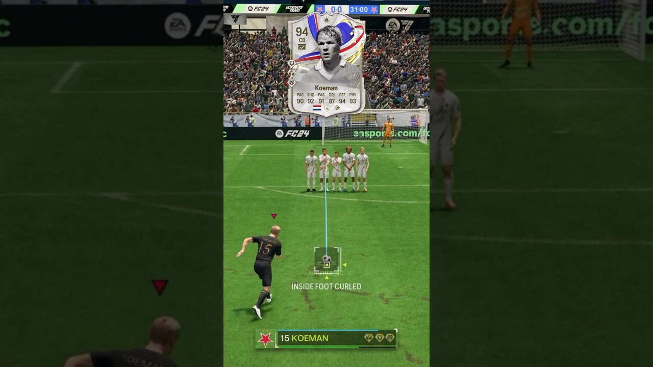 Koeman with a LOW KNUCKLE-BALL Freekick 🇳🇱💥 