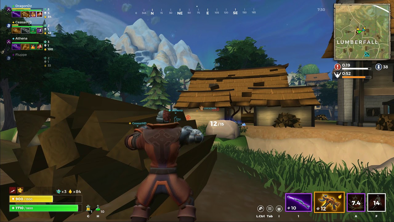 Realm Royale l sniping people with concussion bomb lol