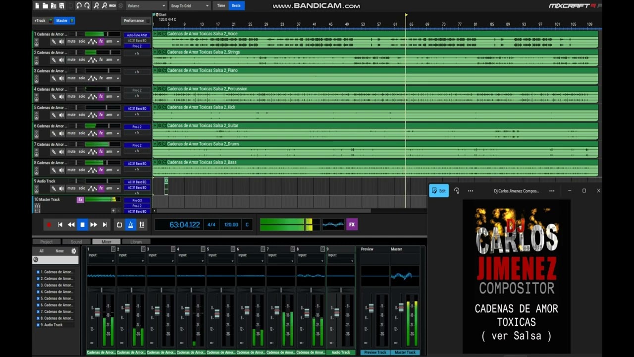 Cadenas de Amor T&oacute;xicas - Dj Carlos Jimenez Compositor