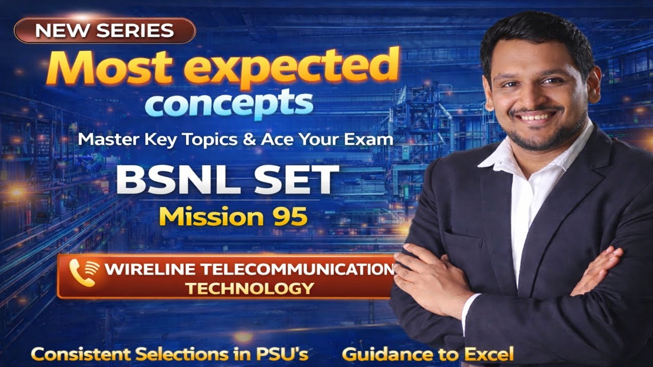 BSNL SET MOST EXPECTED Questions  | BSNL SENIOR EXECUTIVE TRAINEE EXAM PREPARATION #bsnl