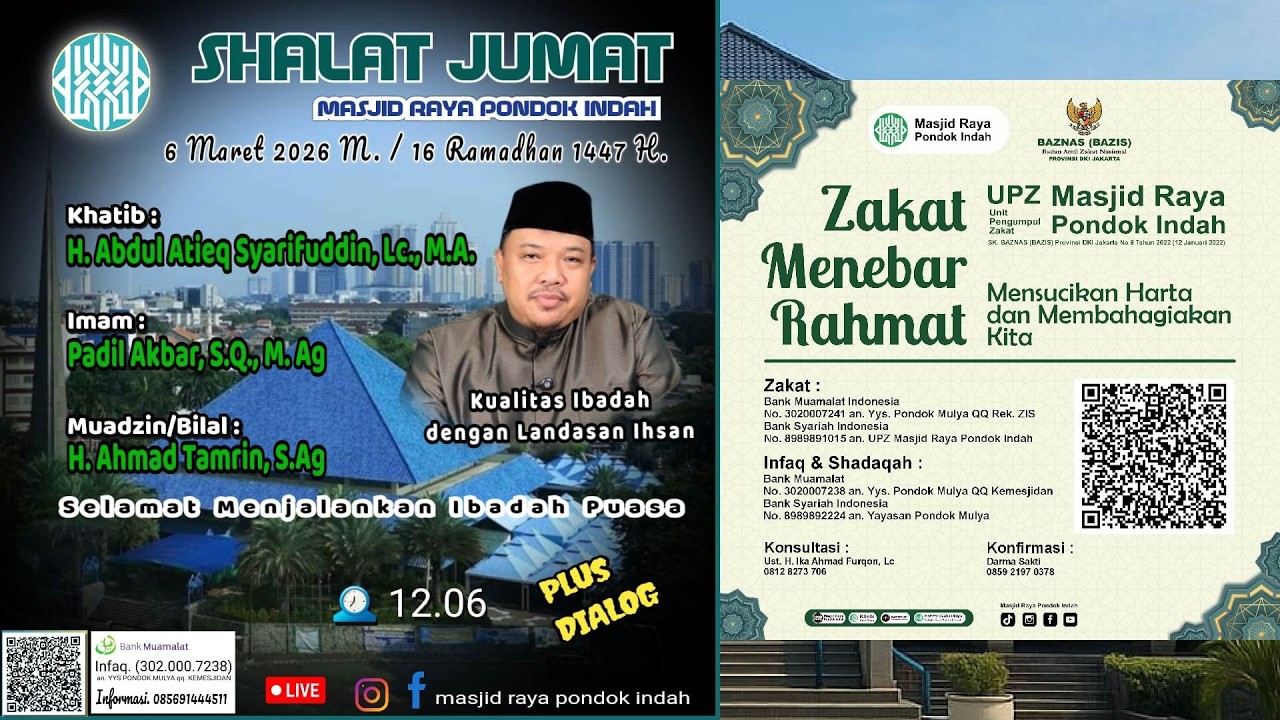 [LIVE] KUALITAS IBADAH DENGAN LANDASAN IHSAN