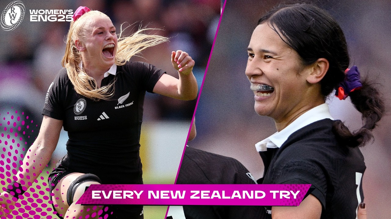 Black Ferns Put on a Show 🔥| Every New Zealand Try | Rugby World Cup 2025