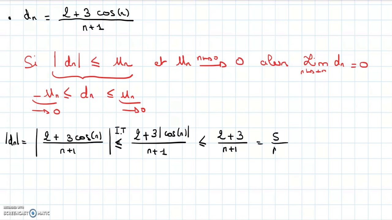 TD7 Suites numériques exercice 4 / Convergence