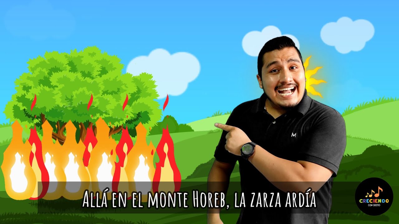 ALLÁ EN EL MONTE HOREB | Coro para Niños - Con mímicas