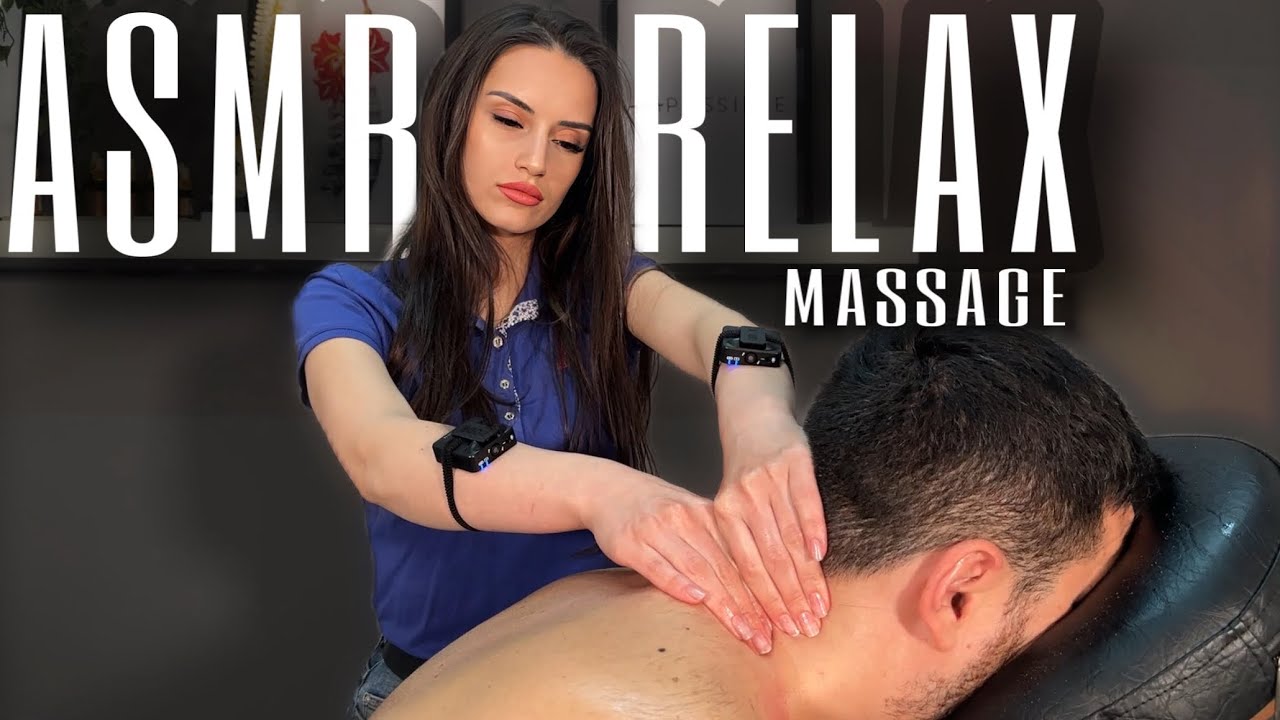 ASMR Sleep Massage - Relaxing ASMR Head and Back Massage for Sleep