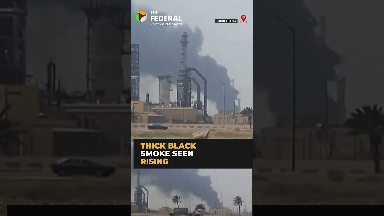 Drone strike hits Saudi Aramco refinery in Yanbu | #shorts