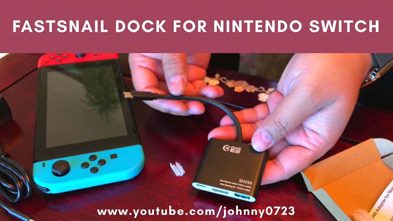 FastSnail type C to HDMI adapter for Nintendo Switch, Dock replacement