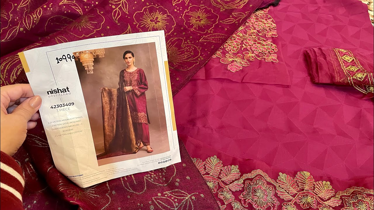 Nishat Blessed Friday sale || shopping haul of Linen Wool shawl || khadar||  26 November 2023