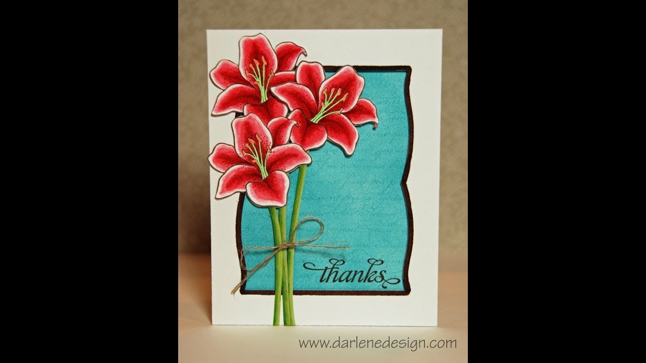 Stargazer Lily Card with Copics