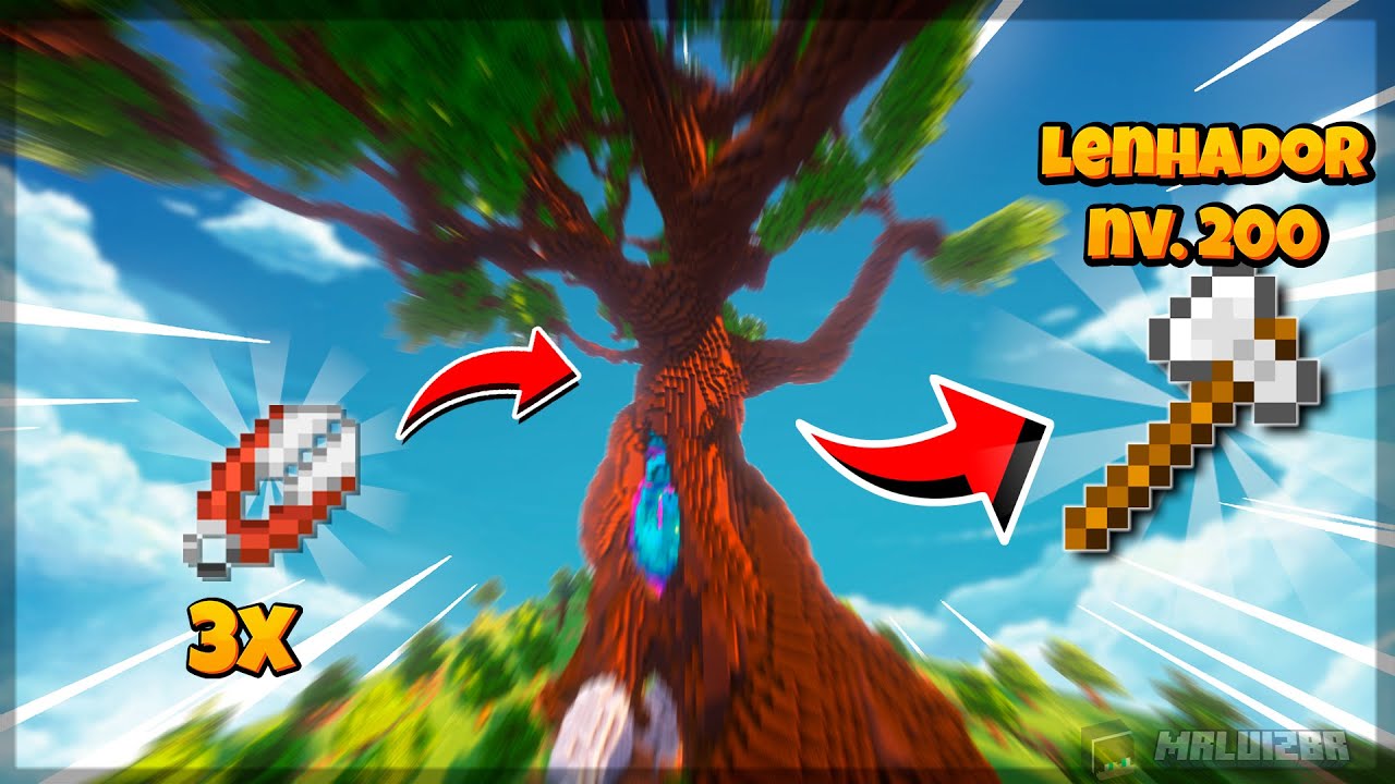 🔥 COMO EVOLU&Iacute; MAIS R&Aacute;PIDO A SKILL DE LENHADOR NA NERDZONE?!⚡&lsaquo;MrLuizBR&rsaquo;