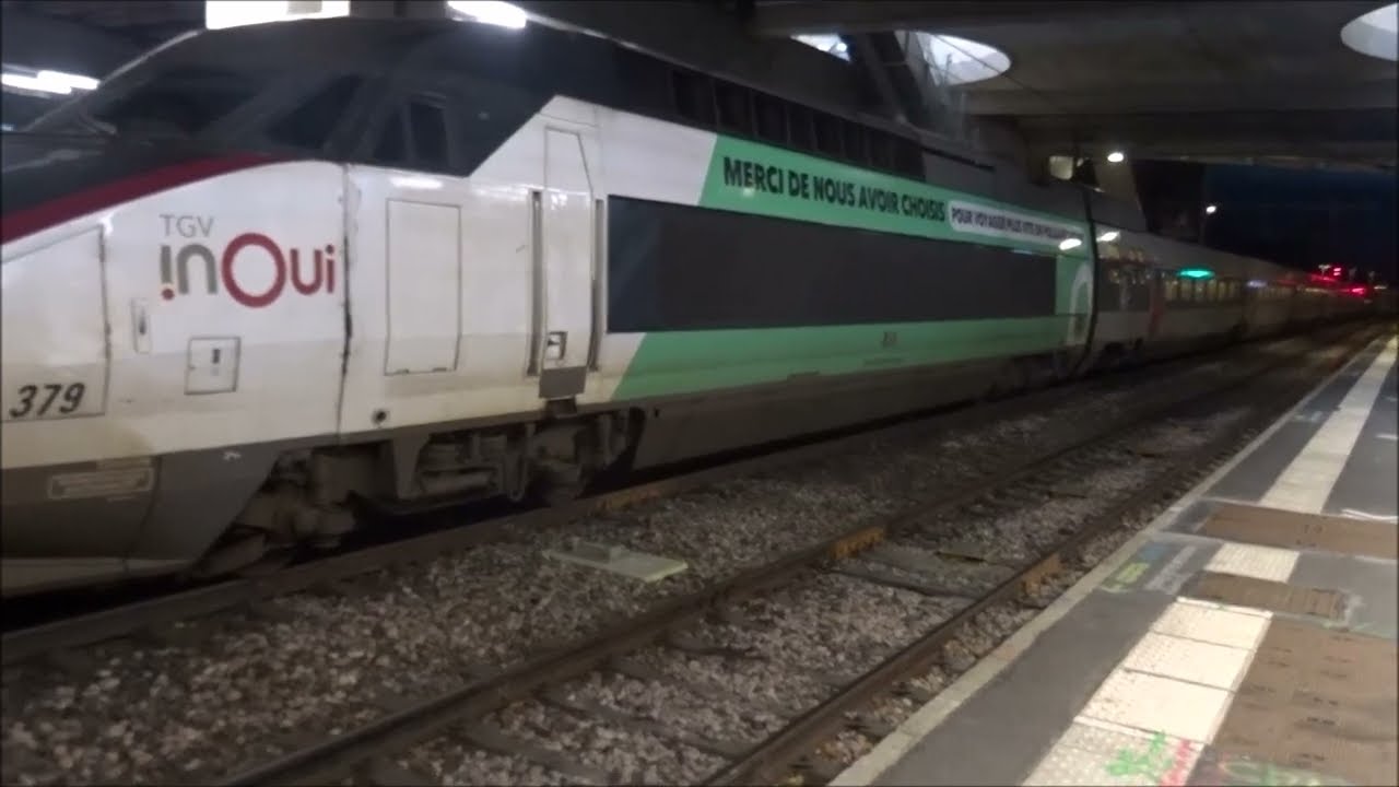 Accouplage de 2 TGV Atlantique en gare de Rennes